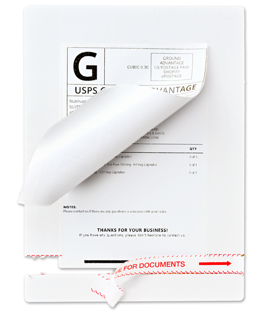 Diagram showing the tear label process
